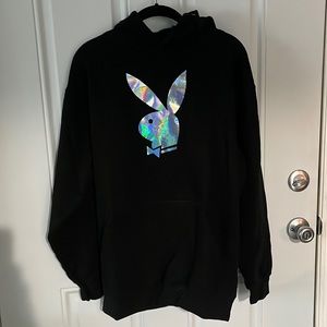 black playboy hoodie